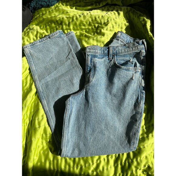 Abercrombie Curve Love 90s Straight Ultra High Rise Jeans Size 6 Short EUC - Picture 2 of 4